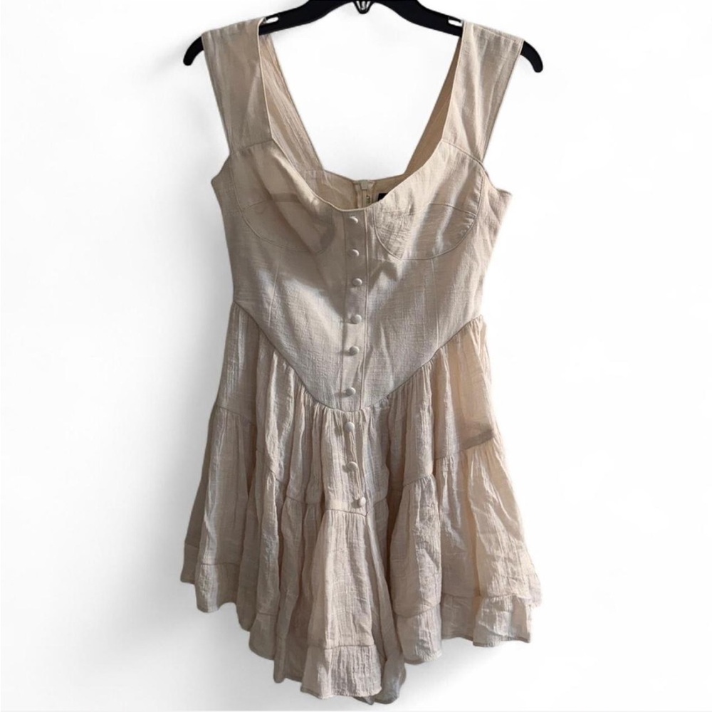 Vanessa Mooney Cream BOHO Dress